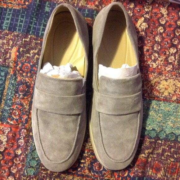 Vince Big Sur-M Men\'s Gray Suede Loafers - 11.5M - New in Box